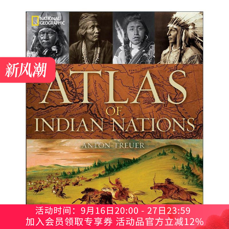 英文原版 Atlas of Indian Nations 印第安民族地图集 原住民历史与文化指南 美国国家地理 精装 英文版 进口英语原版书籍