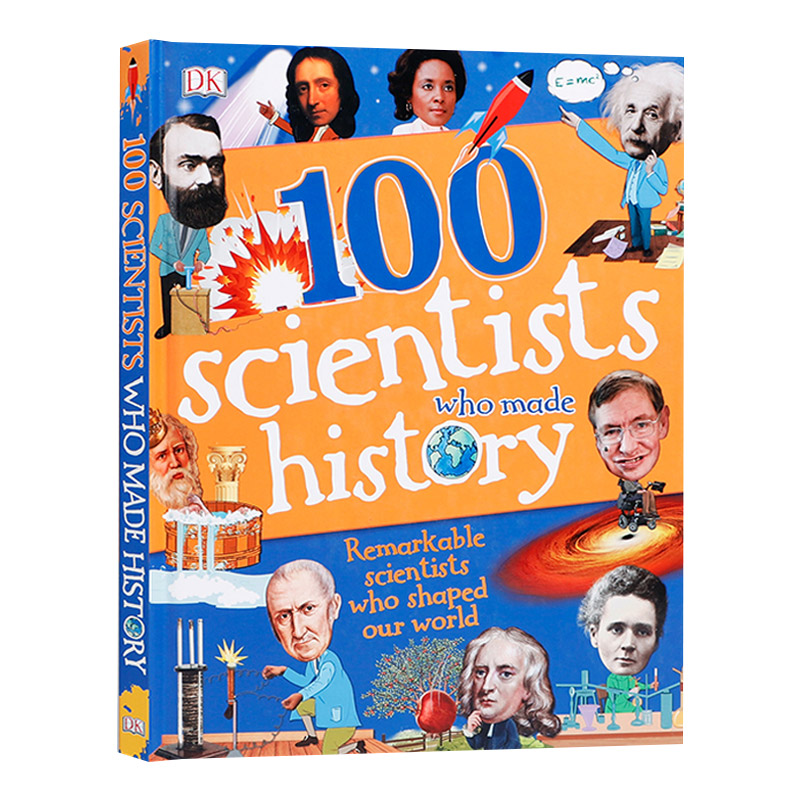英文原版 100 Scientists Who Made History 100位创造历史的科学家儿童名人历史故事 英文版 进口英语原书籍