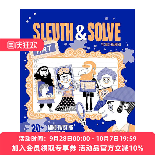 英文原版 Sleuth and Solve Art 侦探解密 艺术篇 20个令人费解的迷题 精装 英文版 进口英语原版书籍