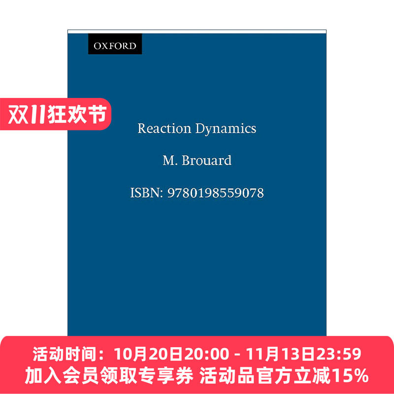 英文原版 Reaction Dynamics 反应动力学 牛津化学读本系列 英文版 进口英语原版书籍