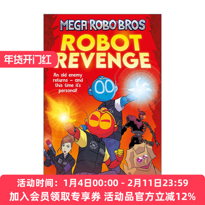 英文原版 Mega Robo Bros 3 Robot Revenge 超级机器兄弟3 机器人复仇 Neill Cameron少儿漫画 英文版 进口英语原版书籍