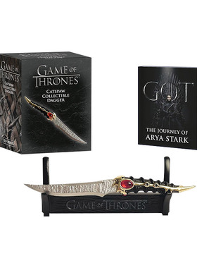 英文原版 Game of Thrones Catspaw Collectible Dagger 权力的游戏 猫爪收藏匕首 桌面摆件 迷你文创 英文版 进口英语原版书籍