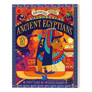 历史捉迷藏 英文原版 Hide and Seek History Ancient Egyptians 古埃及 儿童科普百科精装绘本 精装翻翻书 英文版 进口英语书籍