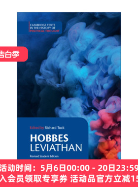 霍布斯  英文原版 Hobbes: Leviathan 利维坦 剑桥政治思想史文本系列 英文版 进口英语原版书籍