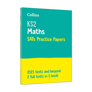 进口英语原版 Collins KS2 Papers 柯林斯小学数学练习卷 Maths SATs 英文原版 书籍 2套完整试题 英文版 Practice