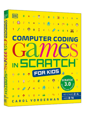 英文原版 Computer Coding Games in Scratch for Kids 计算机编码游戏 电脑编程指导 DK少儿科普百科读物英文版进口英语原版书籍