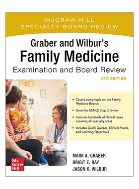 英文原版 Graber Wilbur's Family Medicine Examination Board Review 家庭医学委员会 病例案例合集 第5版 进口英语原版书籍