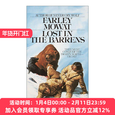 英文原版 Lost in the Barrens 迷失在荒芜之地 青少年冒险小说 鲸之殇作者法利·莫厄特 英文版 进口英语原版书籍