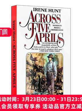 英文原版小说 Across Five Aprils 穿过五个四月 青少年历史小说 Irene Hunt 英文版 进口英语原版书籍