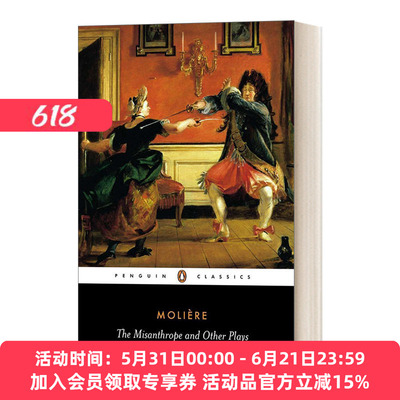 英文原版 The Misanthrope and Other Plays 厌世者与其他戏剧 英文版 进口英语原版书籍