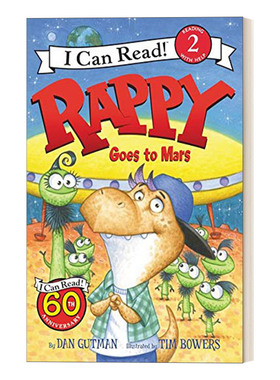 英文原版 Rappy Goes to Mars 小恐龙去火星I Can Read 2 分级阅读 英文版 进口英语原版书籍