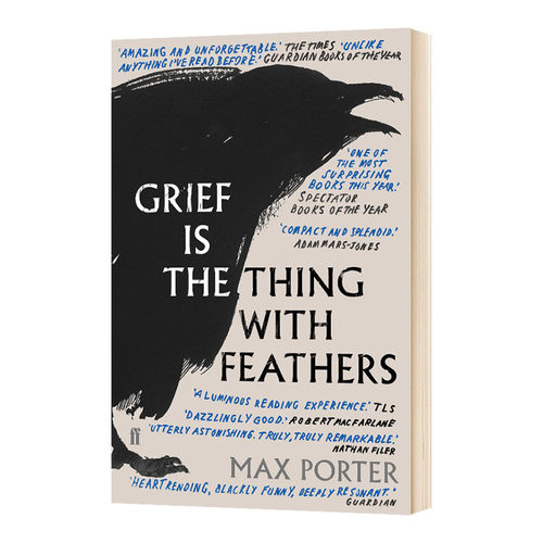 悲伤是长着羽毛的生灵 英文原版 Grief is the Thing with Feathers 马克斯波特 Max Porter 英文版进口原版英语文学书籍