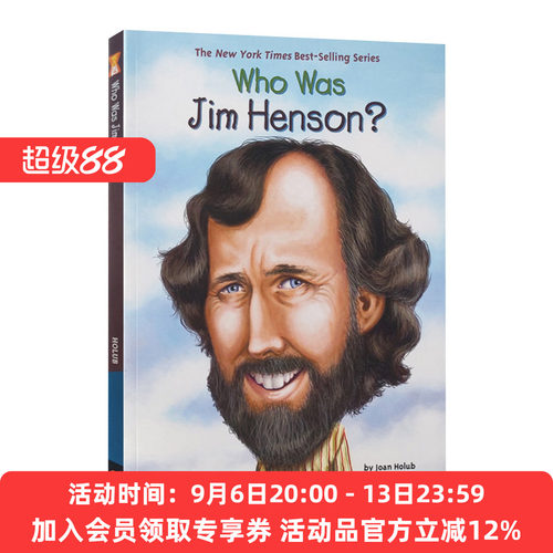 英文原版 Who Was Jim Henson 吉姆·汉森是谁 历史名人 人物科普 英文版 进口英语原版书籍