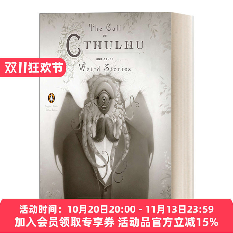 克苏鲁的呼唤 英文原版小说 The Call of Cthulhu and Other Weird Stories H.P.洛夫克拉夫特 企鹅经典豪华毛边版 英文版 进口书