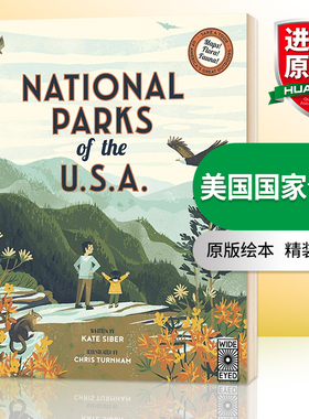 美国国家公园 英文原版绘本 National Parks of the USA 精装 Chris Turnham 插画 英文版 进口原版英语书籍