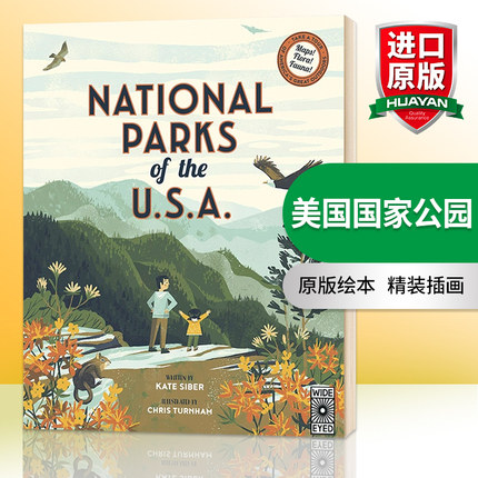 美国国家公园 英文原版绘本 National Parks of the USA 精装 Chris Turnham 插画 英文版 进口原版英语书籍