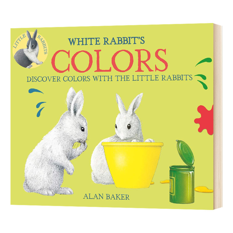白兔子的颜色英文原版绘本