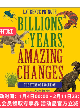 英文原版 Billions of Years  Amazing Changes 数十亿年惊人的变化 进化的故事 儿童科普百科 化石 精装 英文版进口英语原版书籍