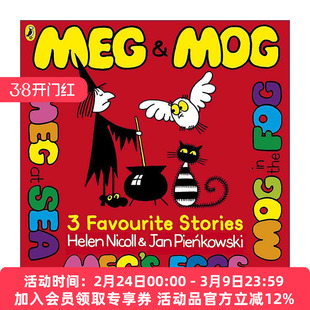 英文原版 女巫麦格和小猫莫格 Meg and Mog Three Favourite Stories 三合一故事集 英文版 进口英语原版书籍