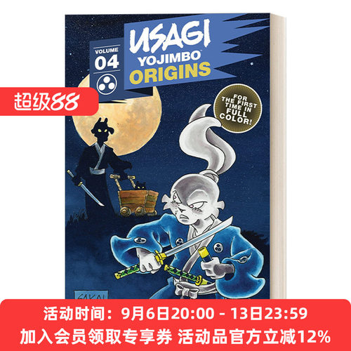 英文原版 Usagi Yojimbo Origins  Vol. 4 兔子起源系列4 孤独的山羊孩子 兔子浪人 彩色漫画 兔子武士 Stan Sakai 英文版 进口书