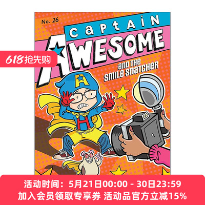 英文原版 Captain Awesome and the Smile Snatcher 异能船长26 英文版 进口英语原版书籍