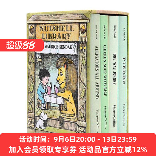 英文原版 Nutshell Library 坚果图书馆 精装手掌书 低幼英语启蒙绘本 英文版 进口英语原版书籍