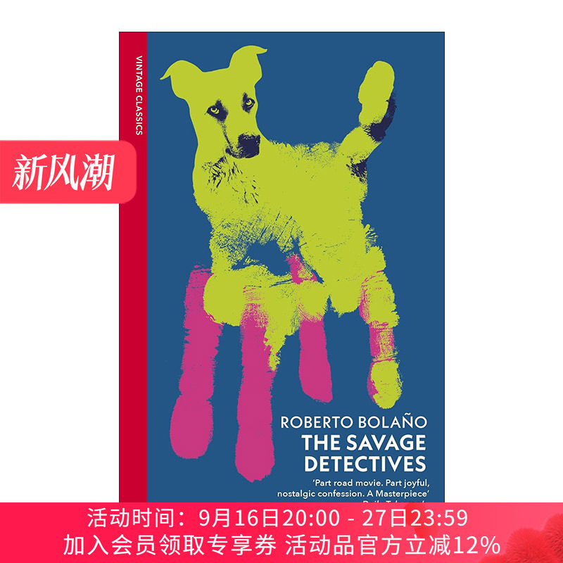 英文原版 The Savage Detectives 荒野侦探 罗贝托·波拉尼奥 企鹅Vintage红脊经典系列 英文版 进口英语原版书籍