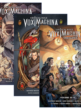 关键角色  英文原版 Critical Role Vox Machina Origins 机械声起源系列3册 Dark Horse黑马漫画 英文版 进口英语原版书籍