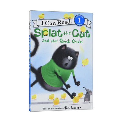 英文原版 Splat the Cat and the Quick Chicks 啪嗒猫 奍小鸡 I Can Read Level 1分级阅读 英文版 进口英语原版书籍