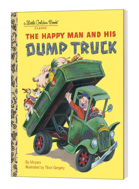 英文原版 The Happy Man and His Dump Truck Little Golden Book 兰登书屋精装小金书 英文版 进口英语原版书籍