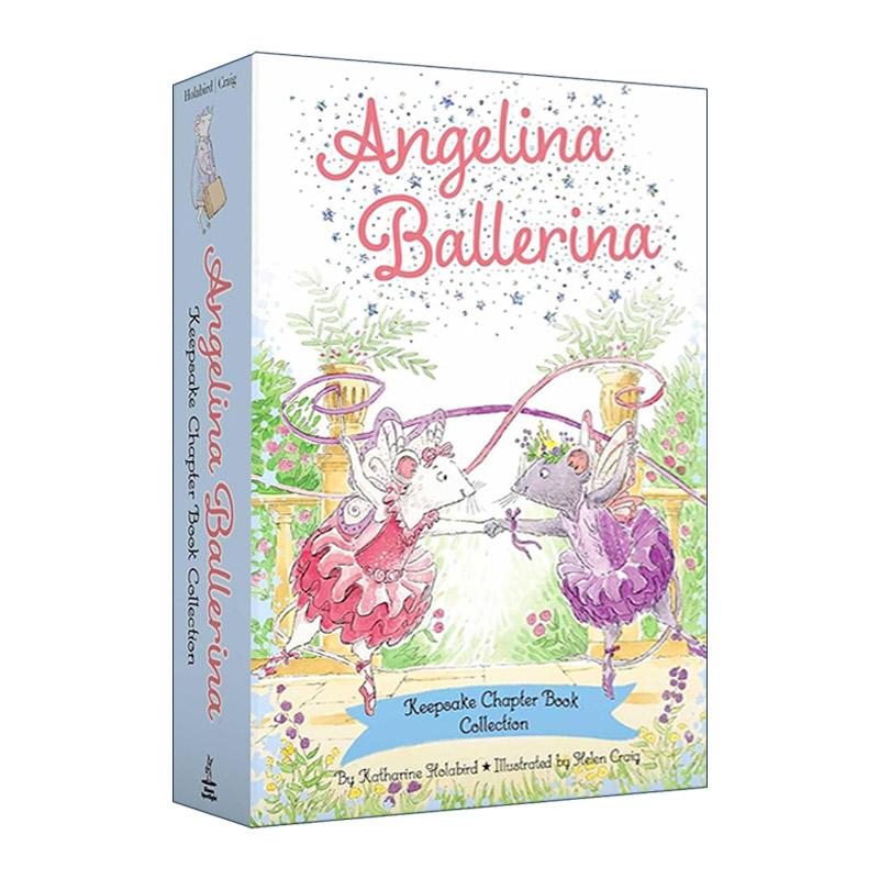 英文原版 Angelina Ballerina Keepsake Chapter Book Collection 芭蕾小精灵安吉莉娜 章节书 4册盒装 英文版 进口英语原版书籍