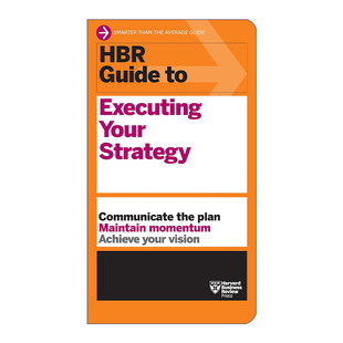 哈佛商业评论指南系列  英文原版 HBR Guide to Executing Your Strategy 执行你的战略 英文版 进口英语原版书籍