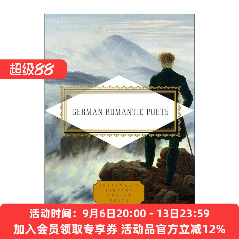 英文原版 German Romantic Poets 德国浪漫主义诗人 诗歌精选集 人人图书馆口袋诗人系列 歌德 席勒 精装 英文版进口英语原版书籍