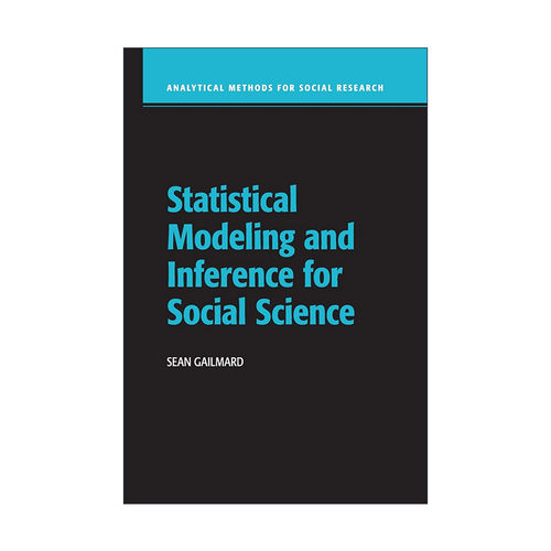 英文原版 Statistical Modeling and Inference for Social Science 社会科学的统计推断与建模 英文版 进口英语原版书籍