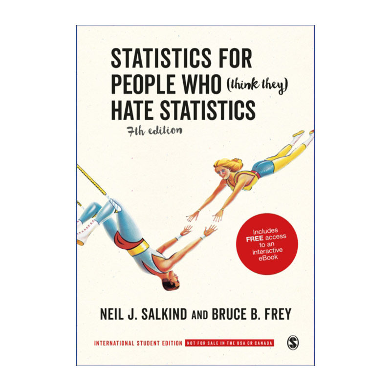 爱上统计学  英文原版 Statistics for People Who (Think They) Hate 尼尔·J. 萨尔金德 学生版 英文版 进口书籍