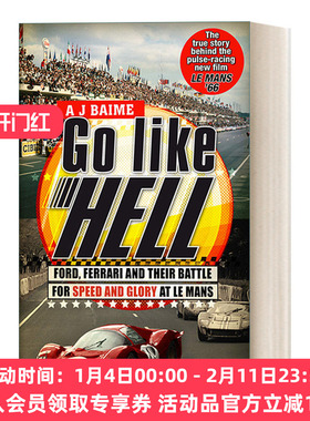 英文原版 Go Like Hell 极速车王 福特与法拉利的传奇对决 英文版 进口英语原版书籍