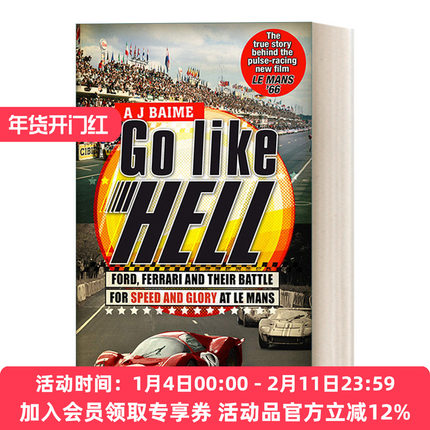 英文原版 Go Like Hell 极速车王 福特与法拉利的传奇对决 英文版 进口英语原版书籍
