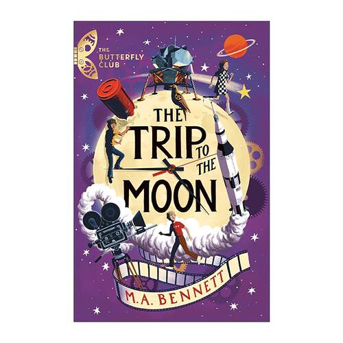 英文原版 The Butterfly Club The Trip to the Moon 蝴蝶俱乐部 月球之旅 时空穿越大冒险 儿童历史小说 英文版 进口英语原版书籍