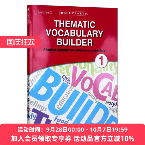 英文原版 Thematic Vocabulary Builder 1 学乐初中英语主题词汇1 英文版 进口英语原版书籍