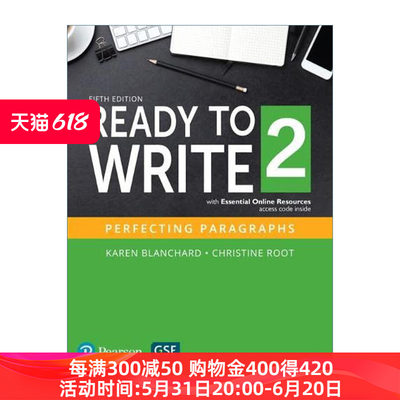 英文原版 Ready to Write 2 with Essential Online Resources 准备写作2 英文版 进口英语原版书籍
