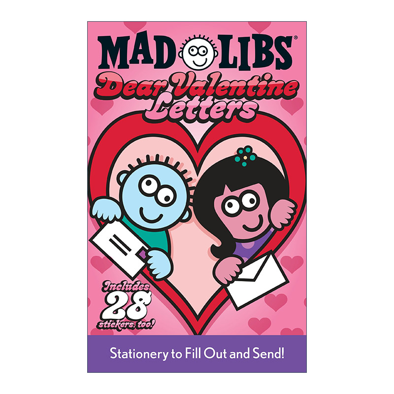 情人节的信 英文原版 Dear Valentine Letters Mad Libs 疯狂填词游戏 英文版 进口英语原版书籍