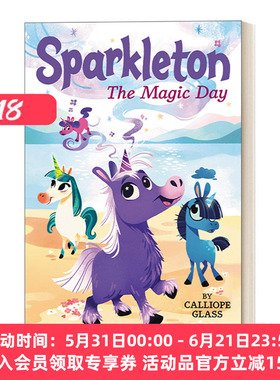 英文原版 Sparkleton #1 The Magic Day 独角兽#1 章节书 英文版 进口英语原版书籍