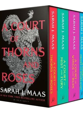 英文原版小说 A Court of Thorns and Roses Box Set 仙灵王庭纪1-4  平装 英文版