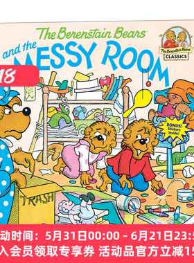 英文原版绘本 贝贝熊和他乱糟糟的房间 The Berenstain Bears and the Messy Room 儿童英语启蒙认知亲子绘本 英文版 进口英语书籍