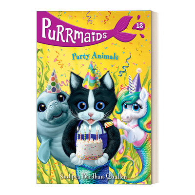 英文原版 Purrmaids 12 Party Animals 美猫鱼12 派对动物 英文版 进口英语原版书籍