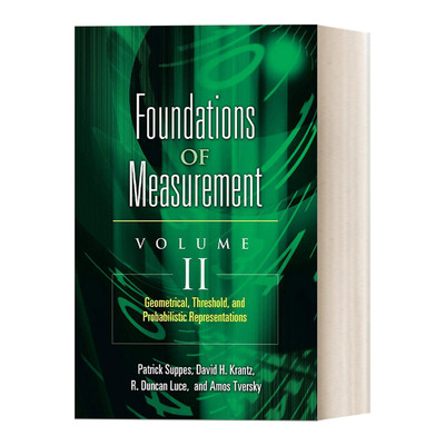 英文原版 测量基础卷二 几何，阈值和概率表示 Foundations of Measurement Volume II Dover数学知识应用丛书 进口英语原版书籍