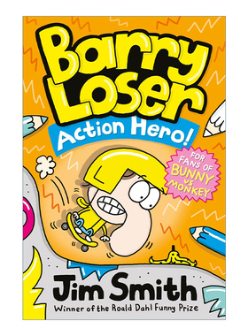 英文原版 Barry Loser Action Hero 动作英雄 倒霉蛋巴里系列 彩色幽默漫画小说 英文版 进口英语原版书籍