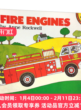 消防车 英文原版绘本 Fire Engines 交通工具低幼宝宝书 英文版 进口英语原版书籍