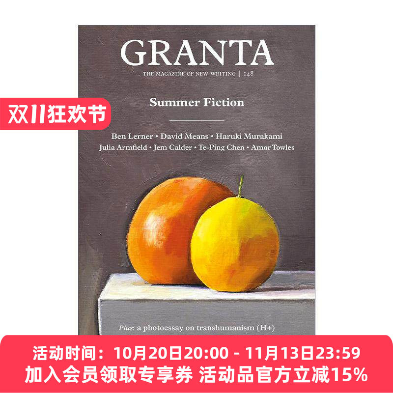 英文原版 Granta 148 Summer Fiction 格兰塔文学杂志 夏日故事集 村上春树 埃默·托尔斯等 英文版 进口英语原版书籍