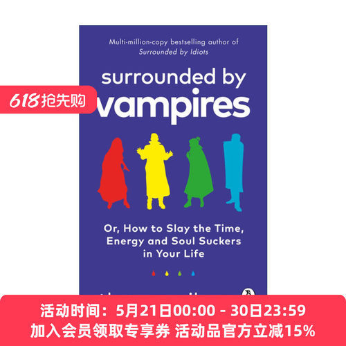 英文原版 Surrounded by Vampires 远离盗你能量之人 托马斯.埃里克森 新作 英文版 进口英语原版书籍